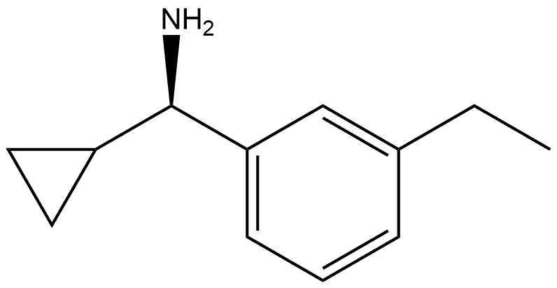 (R)-cyclopropyl(3-ethylphenyl)methanamine Structure