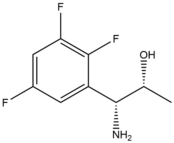 (1R,2R)-1-AMINO-1-(2,3,5-TRIFLUOROPHENYL)PROPAN-2-OL 结构式