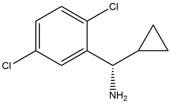 (S)-cyclopropyl(2,5-dichlorophenyl)methanamine 结构式