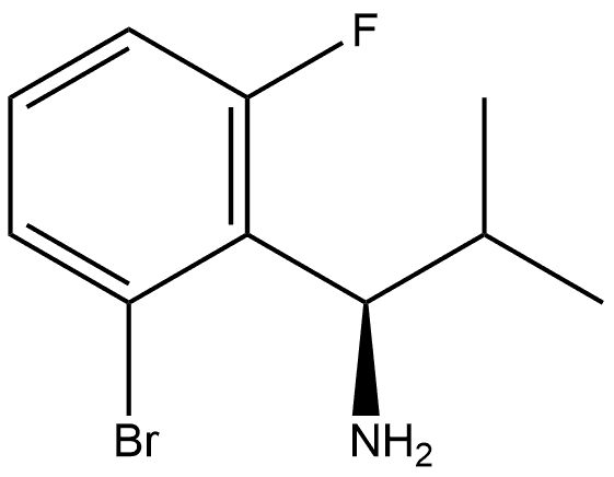 (R)-1-(2-溴-6-氟苯基)-2-甲基丙烷-1-胺 结构式