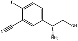 Benzonitrile, 5-[(1R)-1-amino-2-hydroxyethyl]-2-fluoro- Structure