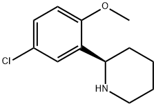 Piperidine, 2-(5-chloro-2-methoxyphenyl)-, (2R)- Structure