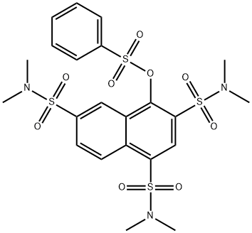 1,3,6-Naphthalenetrisulfonamide, N1,N1,N3,N3,N6,N6-hexamethyl-4-[(phenylsulfonyl)oxy]-