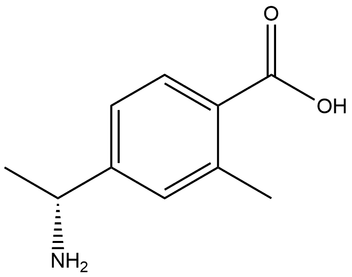 4-[(1R)-1-Aminoethyl]-2-methylbenzoic acid Struktur