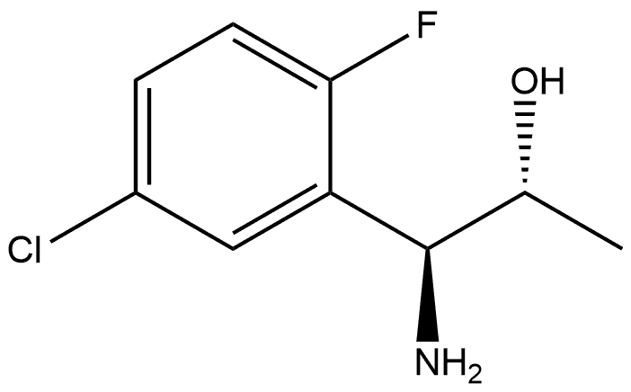 (1S,2R)-1-AMINO-1-(5-CHLORO-2-FLUOROPHENYL)PROPAN-2-OL 结构式