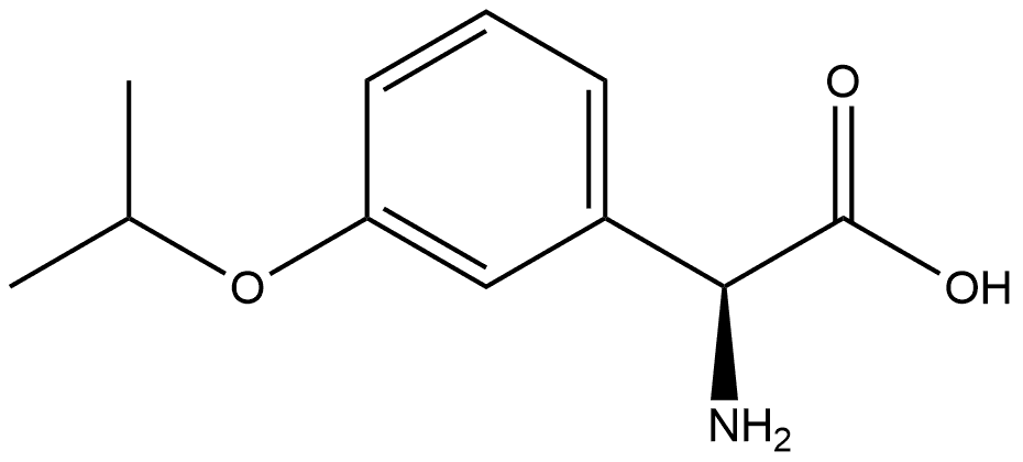(S)-2-amino-2-(3-isopropoxyphenyl)acetic acid Structure