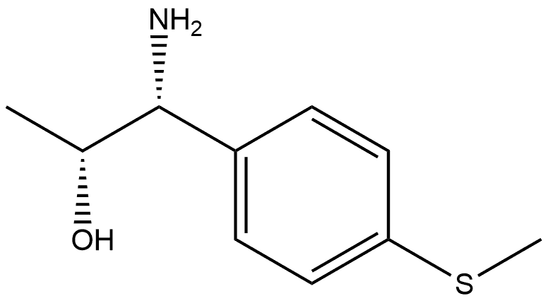 (1R,2R)-1-AMINO-1-(4-METHYLTHIOPHENYL)PROPAN-2-OL 结构式