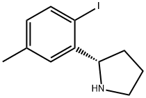 (2S)-2-(2-iodo-5-methylphenyl)pyrrolidine Structure