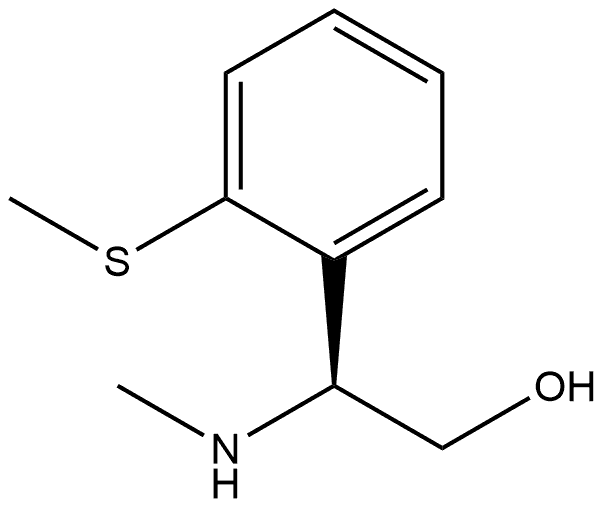 (S)-2-(methylamino)-2-(2-(methylthio)phenyl)ethan-1-ol Structure