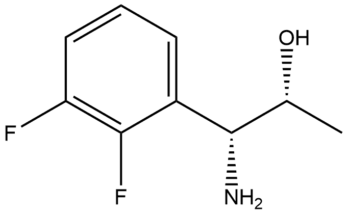 (1R,2R)-1-AMINO-1-(2,3-DIFLUOROPHENYL)PROPAN-2-OL 结构式