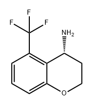 2H-1-Benzopyran-4-amine, 3,4-dihydro-5-(trifluoromethyl)-, (4R)- 结构式