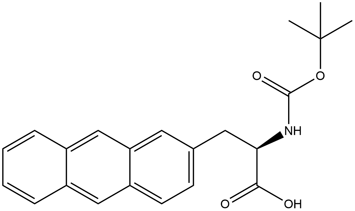 (2R)-3-(anthracen-2-yl)-2-{[(tert-butoxy)carbonyl]amino}propanoic acid,1213943-80-6,结构式