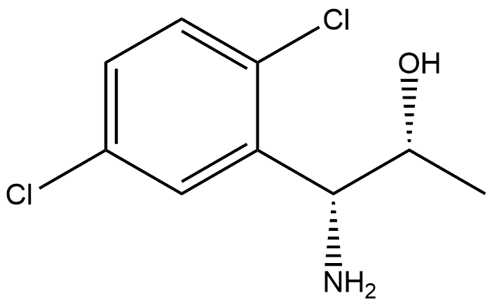 (1R,2R)-1-AMINO-1-(2,5-DICHLOROPHENYL)PROPAN-2-OL Struktur