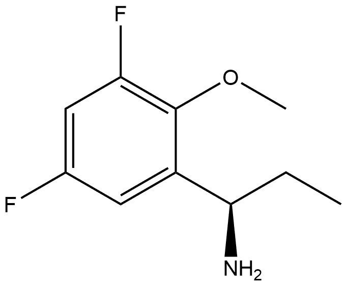 (R)-1-(3,5-difluoro-2-methoxyphenyl)propan-1-amine Structure