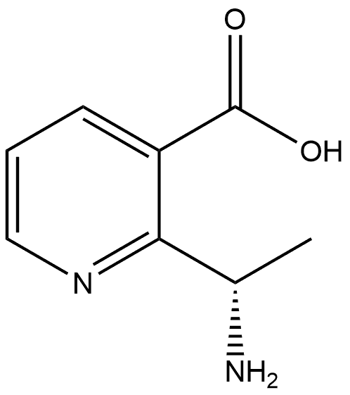 2-[(1S)-1-Aminoethyl]-3-pyridinecarboxylic acid Struktur