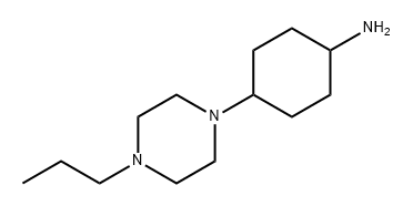 Cyclohexanamine, 4-(4-propyl-1-piperazinyl)- Struktur
