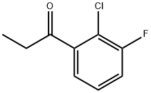 1-Propanone, 1-(2-chloro-3-fluorophenyl)- 结构式