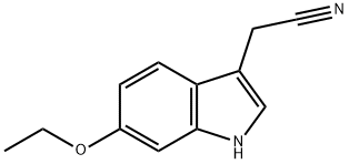 2-(6-Ethoxy-1H-indol-3-yl)acetonitrile 化学構造式