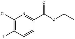 6-氯-5-氟吡啶甲酸乙酯, 1214346-98-1, 结构式