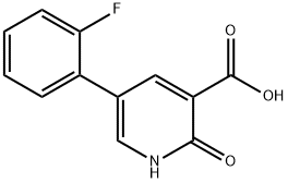 3-Pyridinecarboxylic acid, 5-(2-fluorophenyl)-1,2-dihydro-2-oxo- Structure