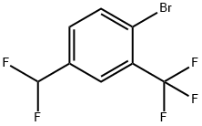 Benzene, 1-bromo-4-(difluoromethyl)-2-(trifluoromethyl)- Struktur