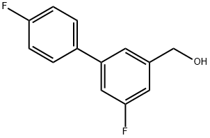 [3-Fluoro-5-(4-fluorophenyl)phenyl]methanol Structure