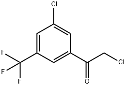 Ethanone, 2-chloro-1-[3-chloro-5-(trifluoromethyl)phenyl]- 化学構造式