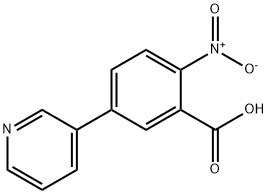 Benzoic acid, 2-nitro-5-(3-pyridinyl)- Struktur