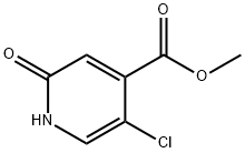 4-Pyridinecarboxylic acid, 5-chloro-1,2-dihydro-2-oxo-, methyl ester 化学構造式