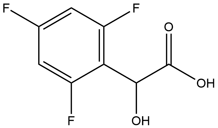 Benzeneacetic acid, 2,4,6-trifluoro-α-hydroxy- Structure