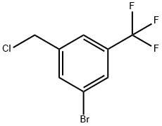 Benzene, 1-bromo-3-(chloromethyl)-5-(trifluoromethyl)- Struktur