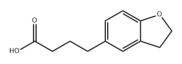 5-Benzofuranbutanoic acid, 2,3-dihydro- Structure