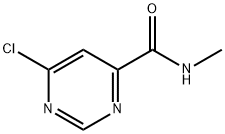 4-Pyrimidinecarboxamide, 6-chloro-N-methyl- Struktur