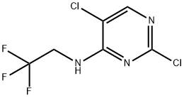 2,5-二氯-N-(2,2,2-三氟乙基)嘧啶-4-胺 结构式