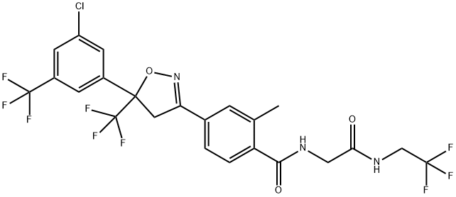 A-氟雷拉纳,1215216-63-9,结构式