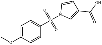 1H-Pyrrole-3-carboxylic acid, 1-[(4-methoxyphenyl)sulfonyl]- 化学構造式