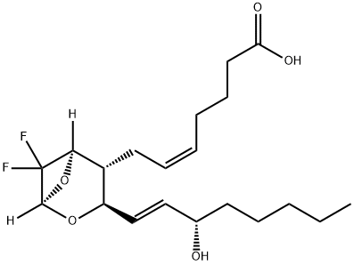 10,10-difluorothromboxane A2 化学構造式