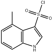 1H-Indole-3-sulfonyl chloride, 4-methyl- Structure