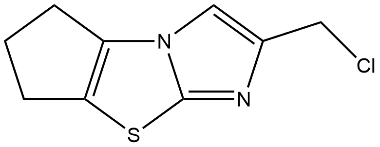 2-(chloromethyl)-6,7-dihydro-5H-cyclopenta[d]imidazo[2,1-b]thiazole Structure