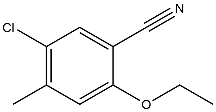 5-Chloro-2-ethoxy-4-methylbenzonitrile Structure