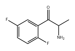 2-Amino-1-(2,5-difluorophenyl)propan-1-one Struktur