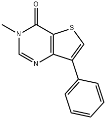 3-Methyl-7-phenylthieno[3,2-d]pyrimidin-4(3H)-one Struktur