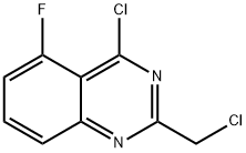 4-chloro-2-(chloromethyl)-5-fluoroquinazoline Struktur