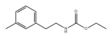 Carbamic acid, N-[2-(3-methylphenyl)ethyl]-, ethyl ester 结构式