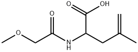 4-Pentenoic acid, 2-[(2-methoxyacetyl)amino]-4-methyl- 化学構造式