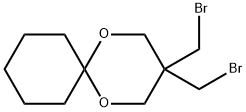 1,5-Dioxaspiro[5.5]undecane, 3,3-bis(bromomethyl)- 化学構造式