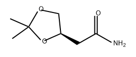 (R)-2,2-DIMETHYL-1,3-DIOXOLANE-4-ACETAMIDE 化学構造式