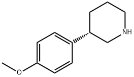 Piperidine, 3-(4-methoxyphenyl)-, (3S)- Structure