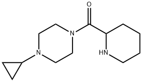 1-cyclopropyl-4-(piperidine-2-carbonyl)piperazine Structure