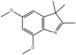 5,7-Dimethoxy-2,3,3-trimethyl-3H-indole,121807-35-0,结构式
